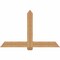 Ekena Millwork Eugene Smooth Timber Gable Bracket, Western Red Cedar, 60"W x 38"H x 3 1/2"D x 5 1/2"F, 15/12 Pitch GBW060X38X0406EUG00SWR - alternate 1